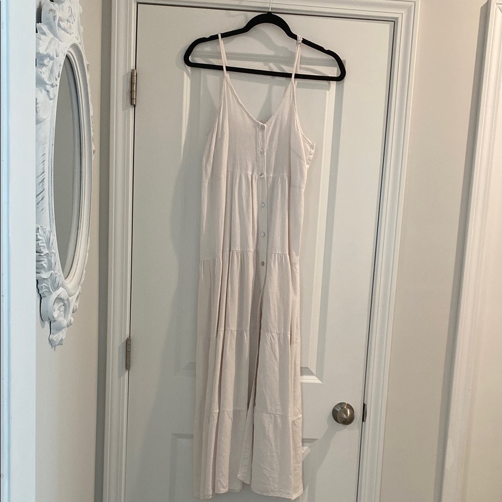 Casual White Sleeveless Dress